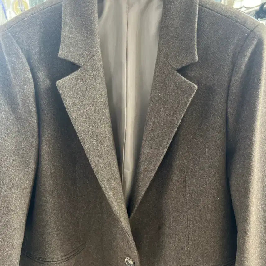 [BUNJANG] Sample Brown Wool Coat / 브라운 모직 코트 [샘플 새상품]