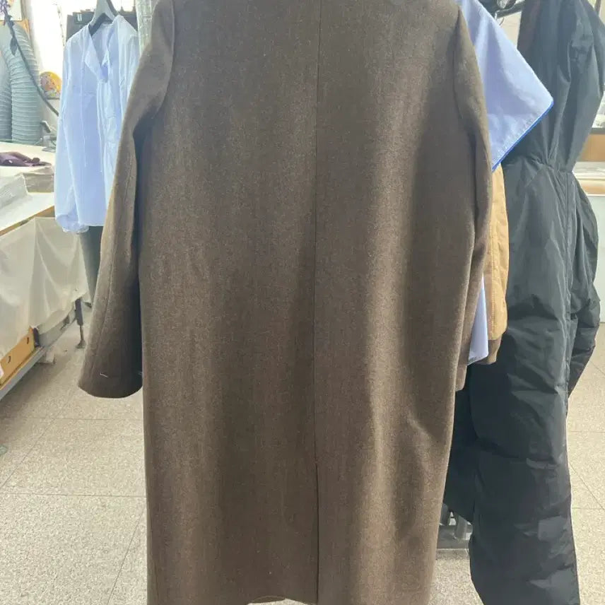 [BUNJANG] Sample Brown Wool Coat / 브라운 모직 코트 [샘플 새상품]