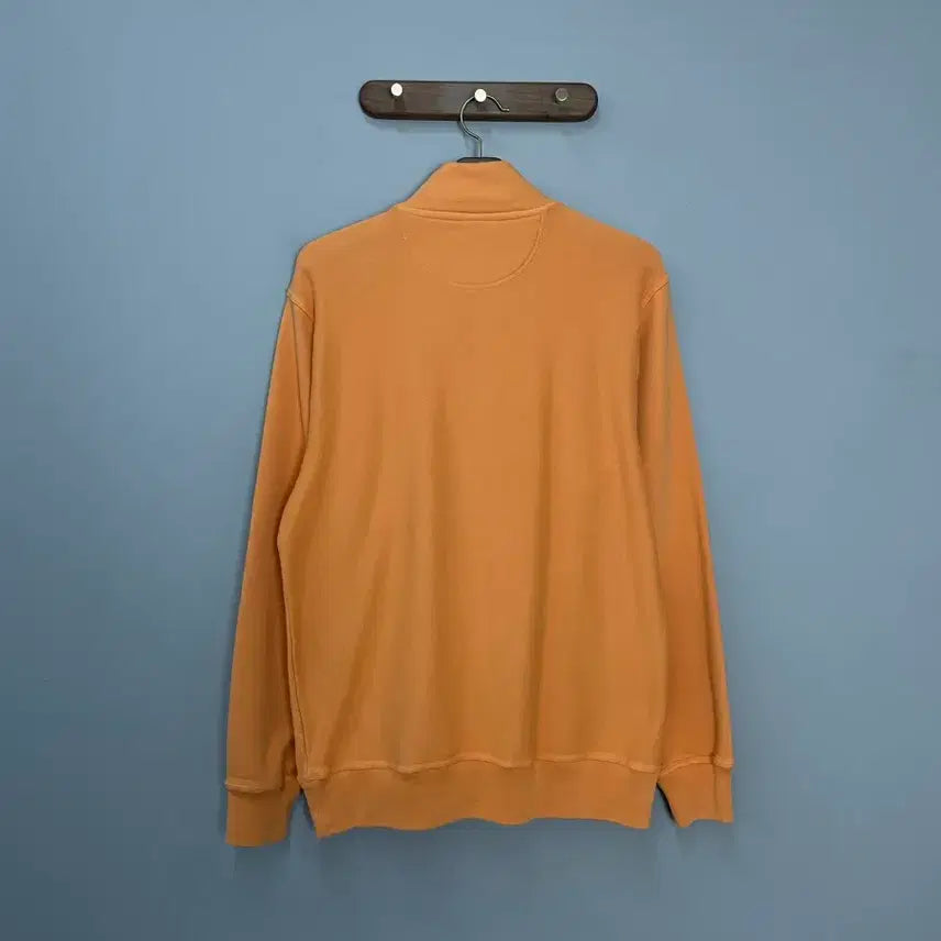 [BUNJANG] Stussy Orange Half-Zip Sweatshirt (L) / 스투시 오렌지 반집업 스웻셔츠 H2046