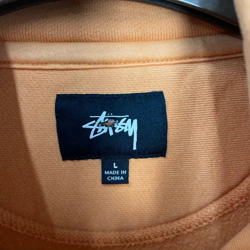 [BUNJANG] Stussy Orange Half-Zip Sweatshirt (L) / 스투시 오렌지 반집업 스웻셔츠 H2046
