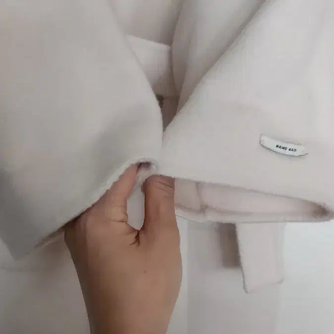 [BUNJANG] Handmade Long Coat - Ivory / 핸드메이드 롱코트 ㅡ 카라포인트 뒷태포인트