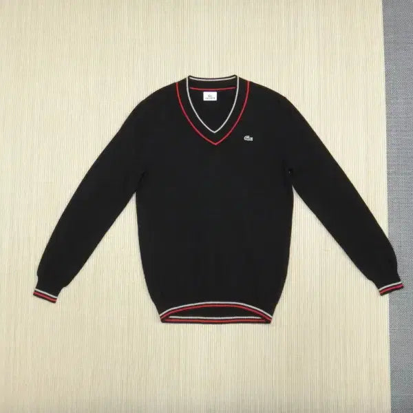 [BUNJANG] Lacoste Men's V-Neck Wool Knit Sweater / (M/95) 라코스테 LACOSTE 남성 브이넥 울 니트