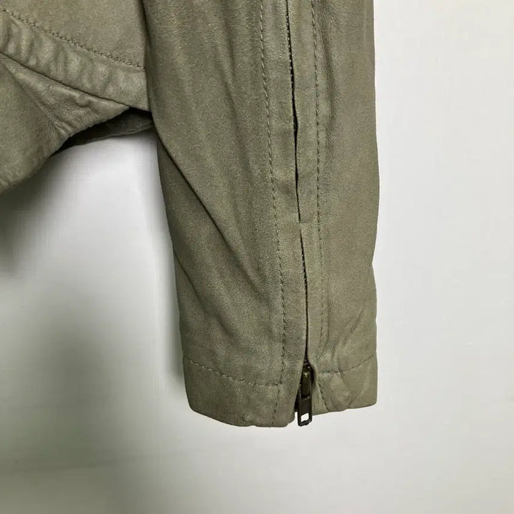 [BUNJANG] System Diagonal Zipper Drape Leather Jacket / 시스템 사선 지퍼 드레이프 가죽 자켓