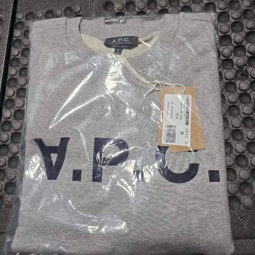 [BUNJANG] A.P.C. Logo Sweatshirt - Gray (M) / A.P.C. 로고 맨투맨 M사이즈 그레이