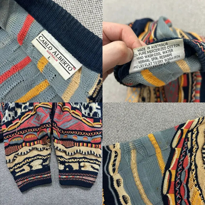 [BUNJANG] Vintage Cable Knit Cardigan (L) / 호주 빈티지 케이블 니트 가디건(L)