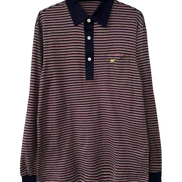 [SOLD OUT] [M] MASTERS 코튼100% 스트라이프 카라티