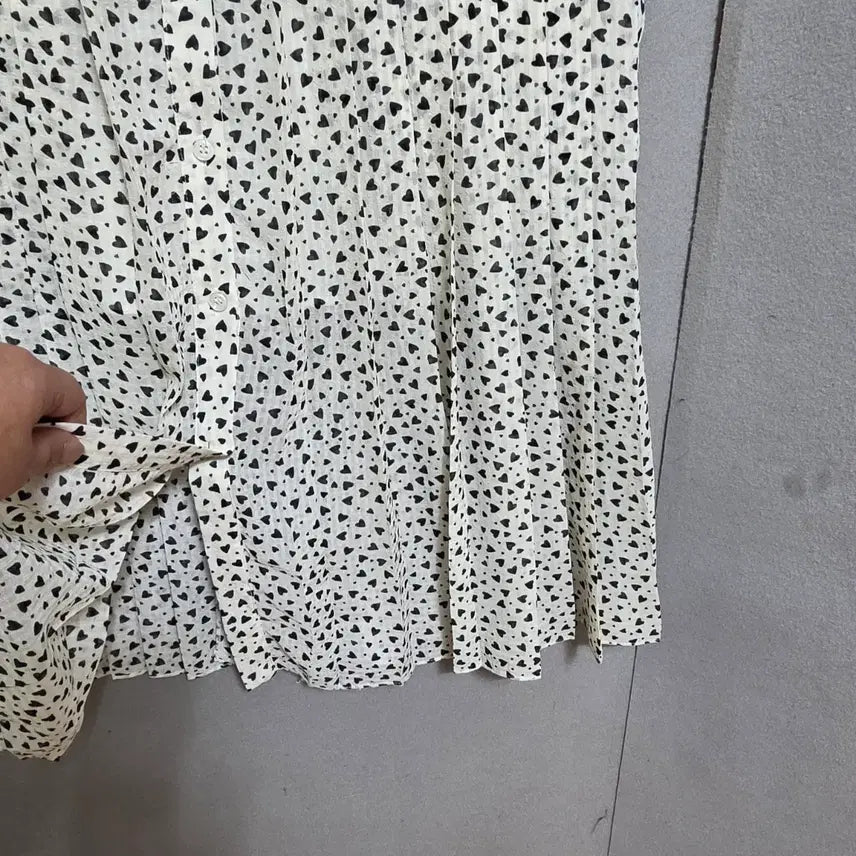 [BUNJANG] On&On Heart Pattern Dress (Size 55) / 온앤온 하트무늬 원피스55  n2677