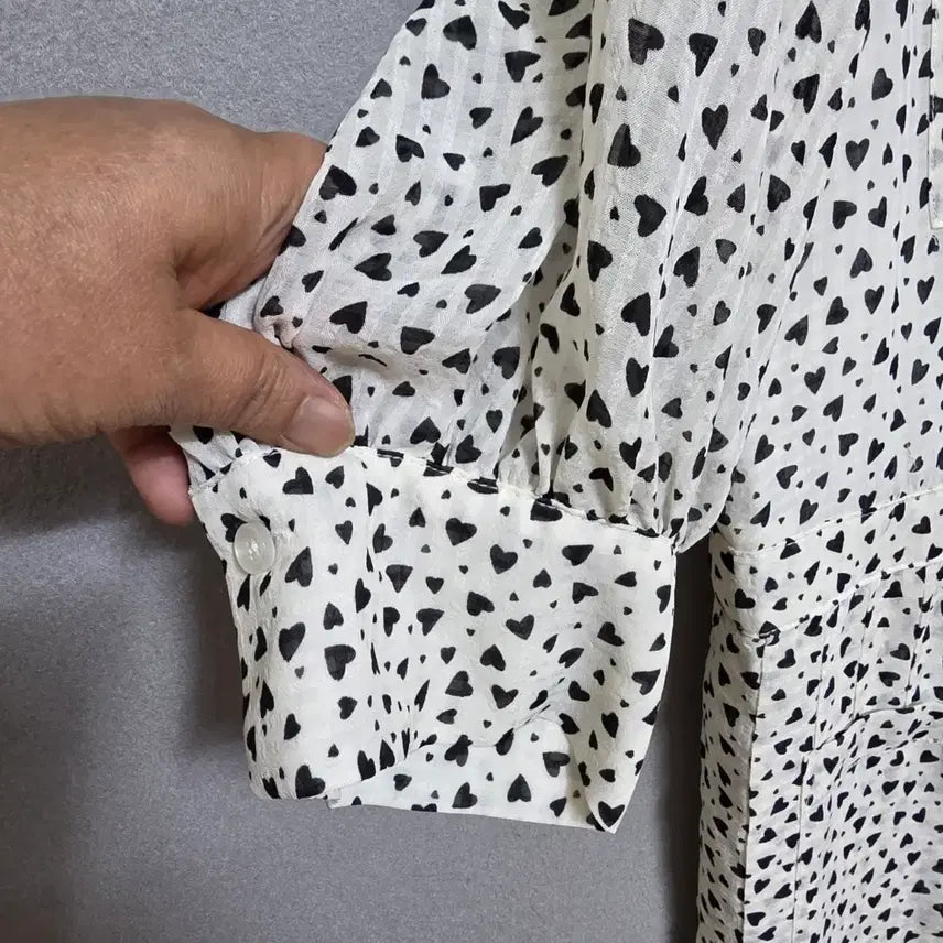 [BUNJANG] On&On Heart Pattern Dress (Size 55) / 온앤온 하트무늬 원피스55  n2677