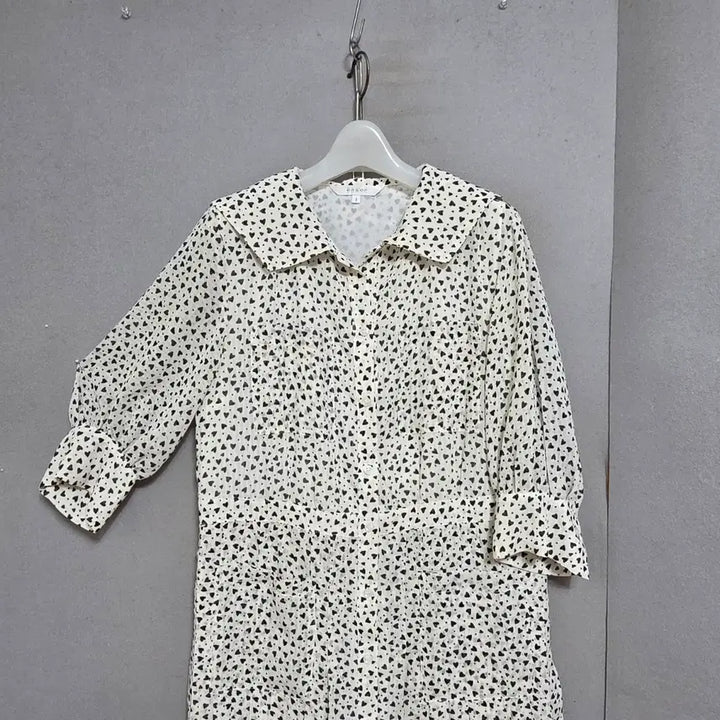 [BUNJANG] On&On Heart Pattern Dress (Size 55) / 온앤온 하트무늬 원피스55  n2677