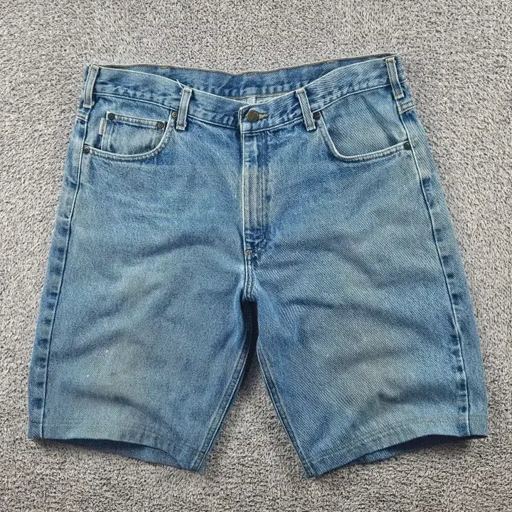 [BUNJANG] Carhartt Denim Work Shorts (38") / 칼하트 데님 워크 쇼츠 반바지 ( 38" ) / 11349