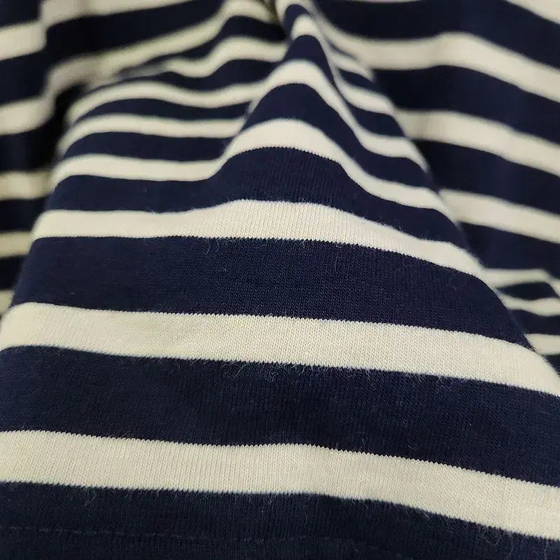 [BUNJANG] Y2K Striped Cotton Sleeve Shirt / 빈티지 Y2K 캐주얼 펑크 스트라이프 코튼100 슬리브 L