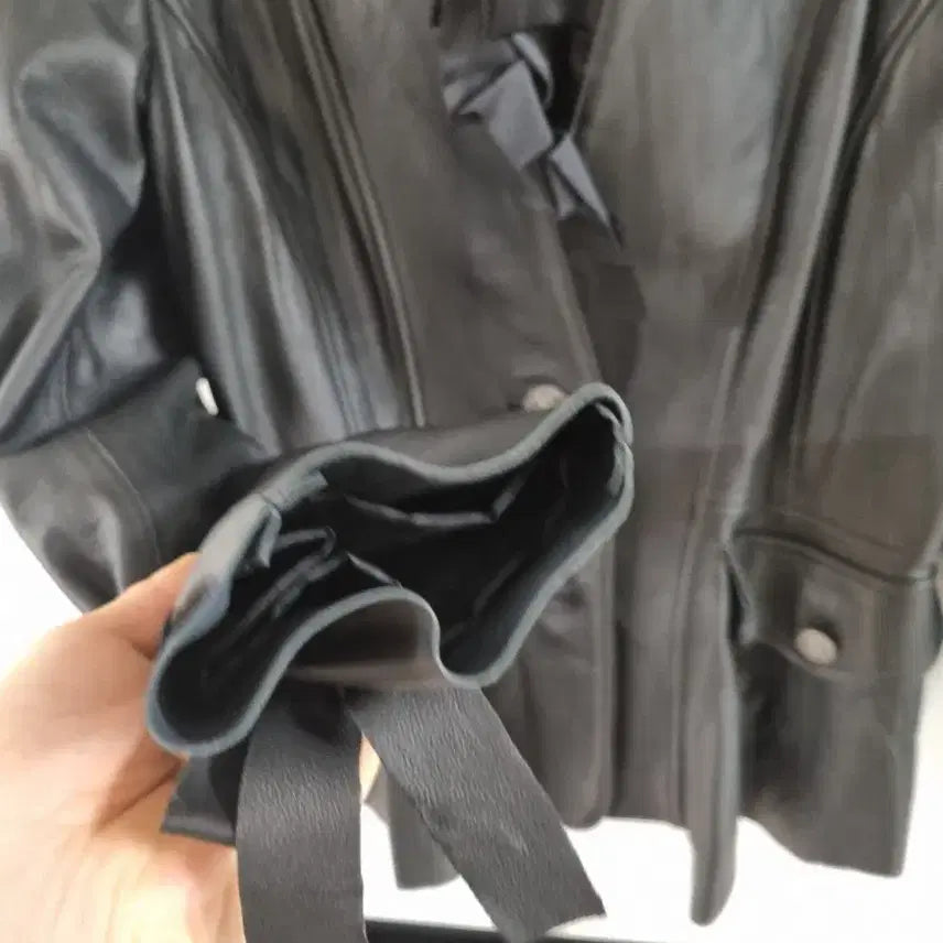 [BUNJANG] 이화숙 여성 가죽 자켓 블랙 66 / 이화숙 여성 가죽 자켓 블랙 66