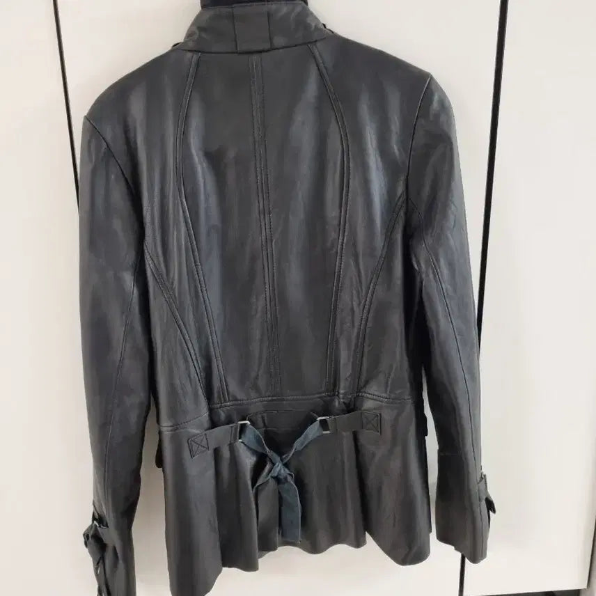 [BUNJANG] 이화숙 여성 가죽 자켓 블랙 66 / 이화숙 여성 가죽 자켓 블랙 66