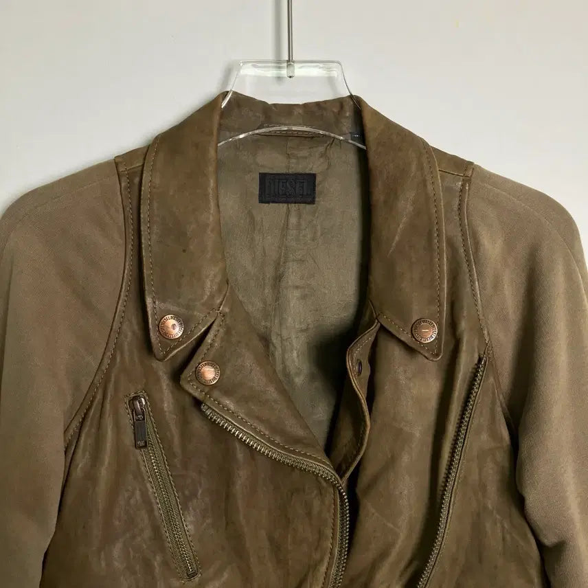 [BUNJANG] Diesel Leather Rider Jacket / Diesel 디젤 양가죽 라이더 자켓 S