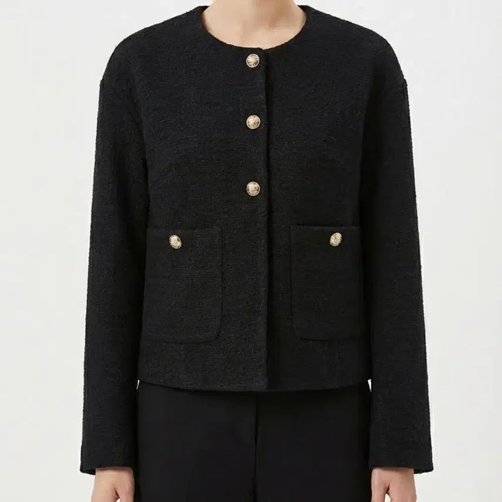 [BUNJANG] Black Tweed Jacket / 블랙 트위드 자켓