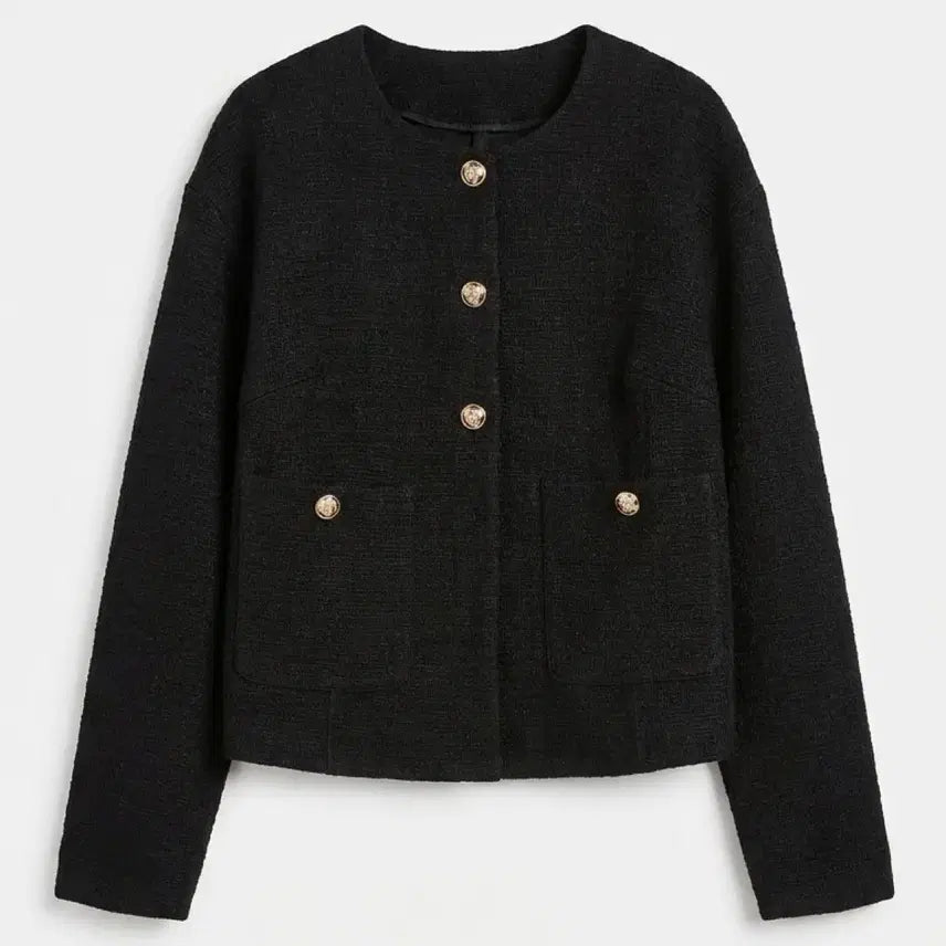 [BUNJANG] Black Tweed Jacket / 블랙 트위드 자켓
