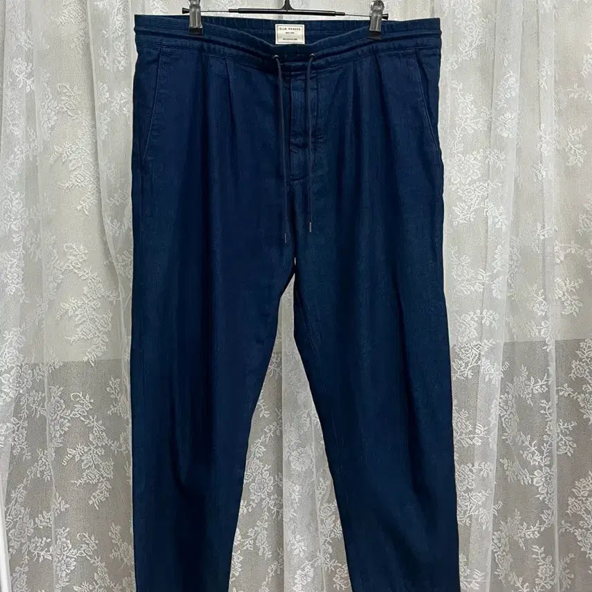 [BUNJANG] Club Monaco Cotton Bending Pants - Navy / M) 클럽모나코 밴딩 코튼 팬츠 네이비
