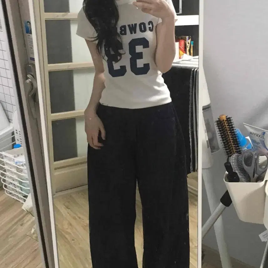 [BUNJANG] Avely Kai Boy Slim Fit T-shirt / 에이블리 유색 카이보이 반팔 쫀쫀티