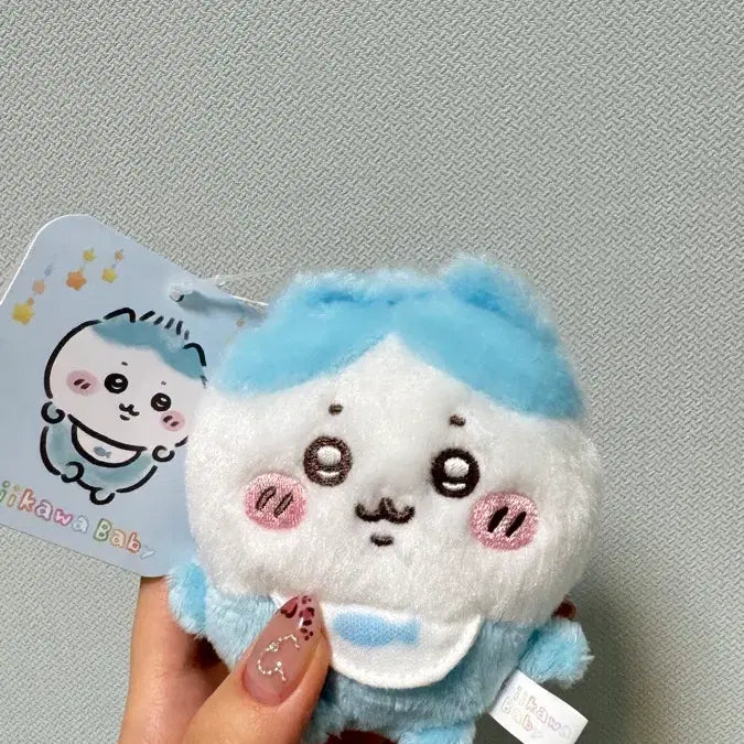 [BUNJANG] Baby Chiikawa Hachiware Plush Keyring / 베이비 치이카와 하치와레 인형키링
