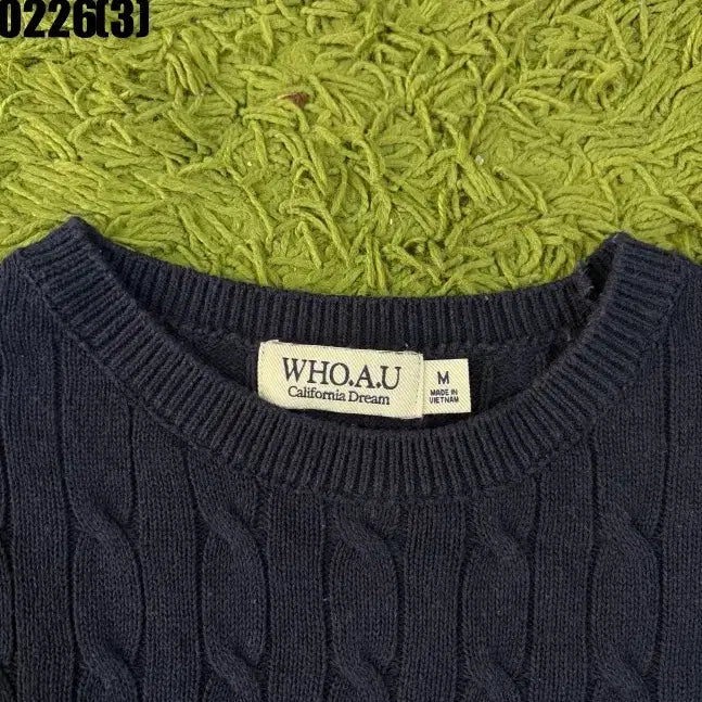 [BUNJANG] Who.A.U Cable Knit Sweater / 후아유 케이블니트 M