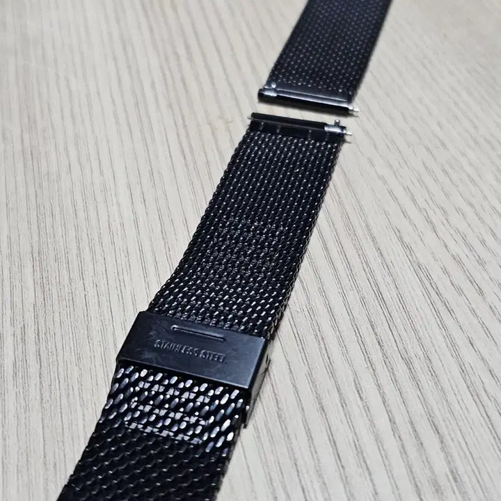 [BUNJANG] Black Metal Watch Strap / 블랙 메탈 스트랩
