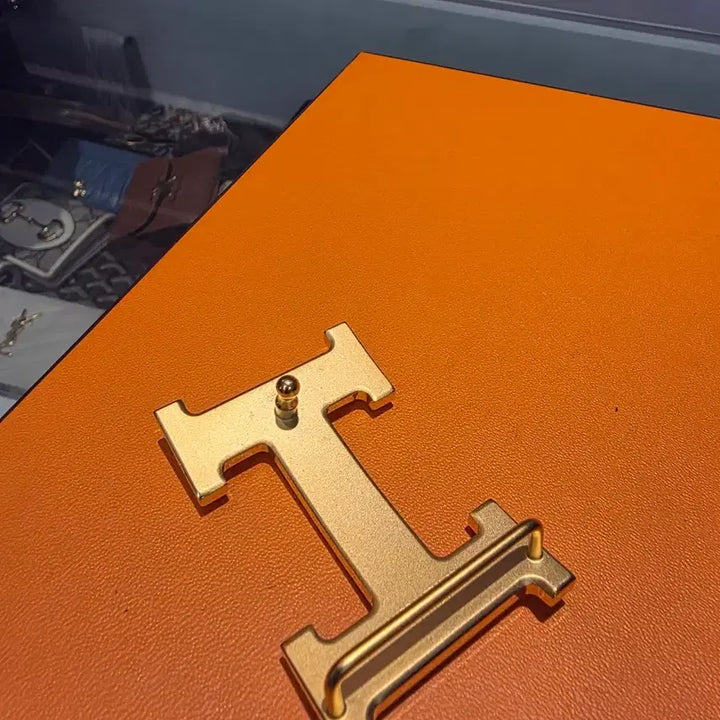 [BUNJANG] Hermès Reversible Belt Gold Buckle Black Brown / (90) 에르메스 리버서블 벨트 금장 블랙 브라운