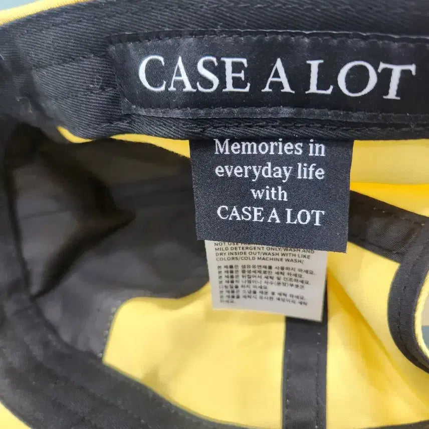[BUNJANG] CASE A LOT Yellow Ball Cap / 케이스얼랏 CASE A LOT 옐로우 볼캡 모자 프리사이즈