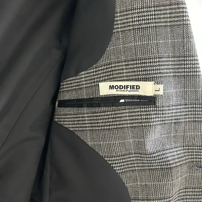 [BUNJANG] Modified Glen Check Blazer / 모디파이드 글렌체크 블레이저