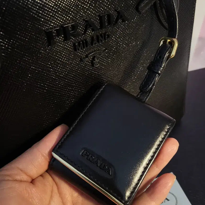 [BUNJANG] [PRADA] 프라다 사피아노 블랙장 초미니 토트 앤 숄더백 / [PRADA] 프라다 사피아노 블랙장 초미니 토트 앤 숄더백