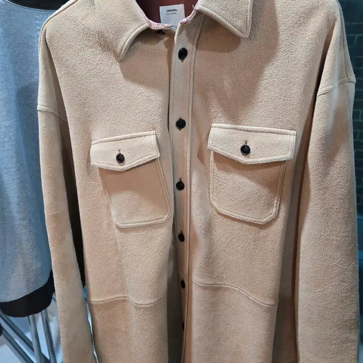 [BUNJANG] Visvim Shacket Deerskin Beige Jacket / [4] 22FW 비즈빔 샤켓 디어스킨