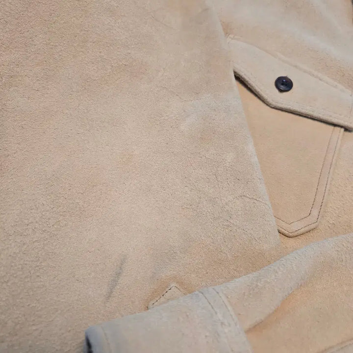 [BUNJANG] Visvim Shacket Deerskin Beige Jacket / [4] 22FW 비즈빔 샤켓 디어스킨