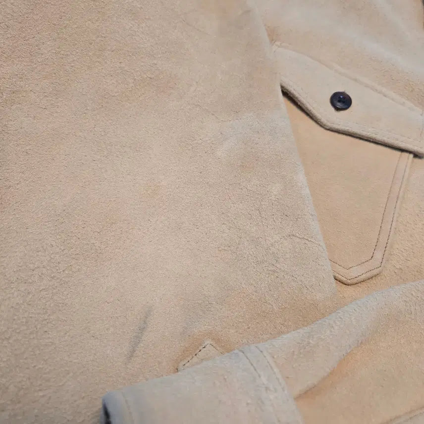 [BUNJANG] Visvim Shacket Deerskin Beige Jacket / [4] 22FW 비즈빔 샤켓 디어스킨