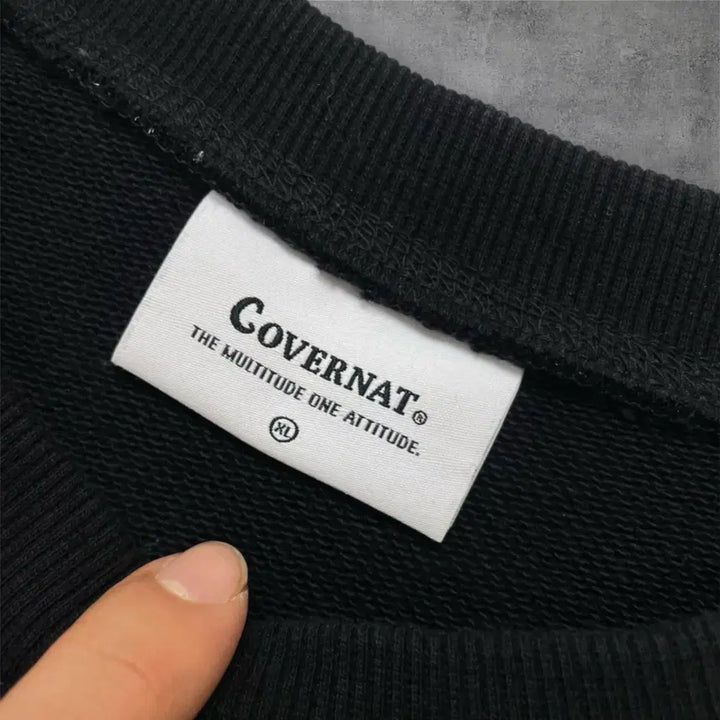 [BUNJANG] Covernat C Logo Crewneck Sweatshirt XL / 커버낫 Covernat 블랙 C로고 맨투맨 XL