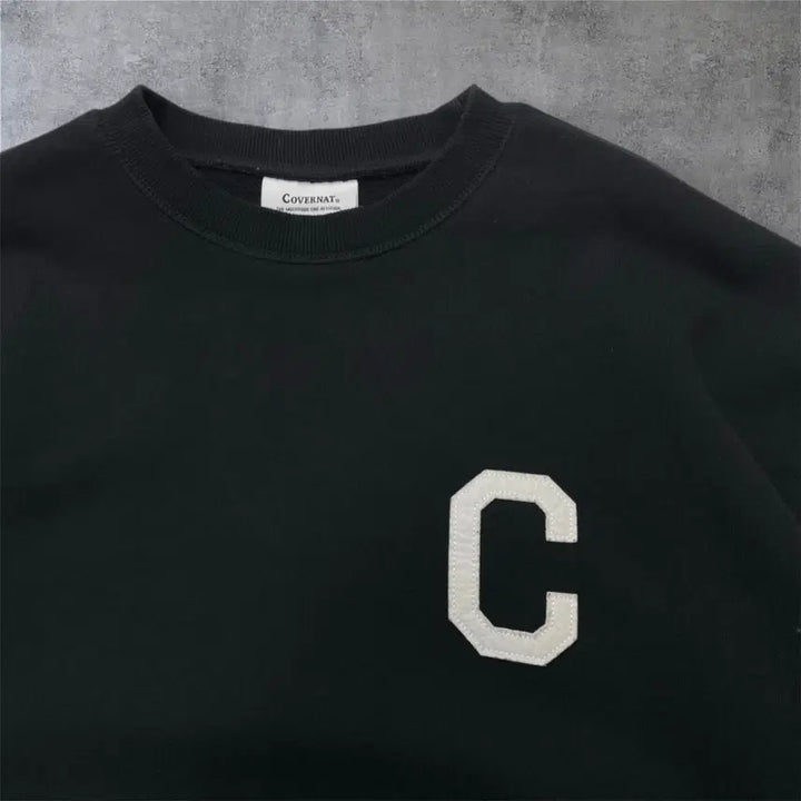 [BUNJANG] Covernat C Logo Crewneck Sweatshirt XL / 커버낫 Covernat 블랙 C로고 맨투맨 XL