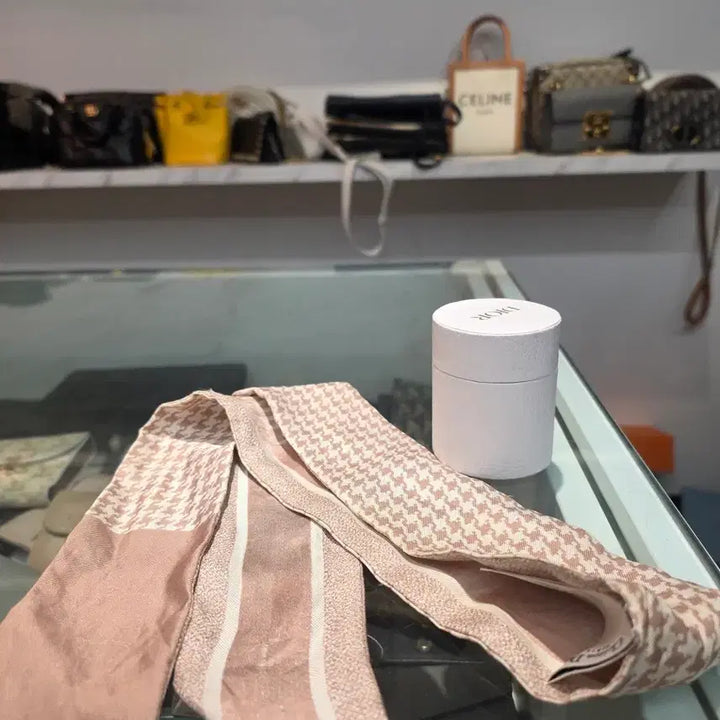 [BUNJANG] Dior Oblique Macha Scarf Pink / 디올 오블리크 마차 스카프 여성 핑크