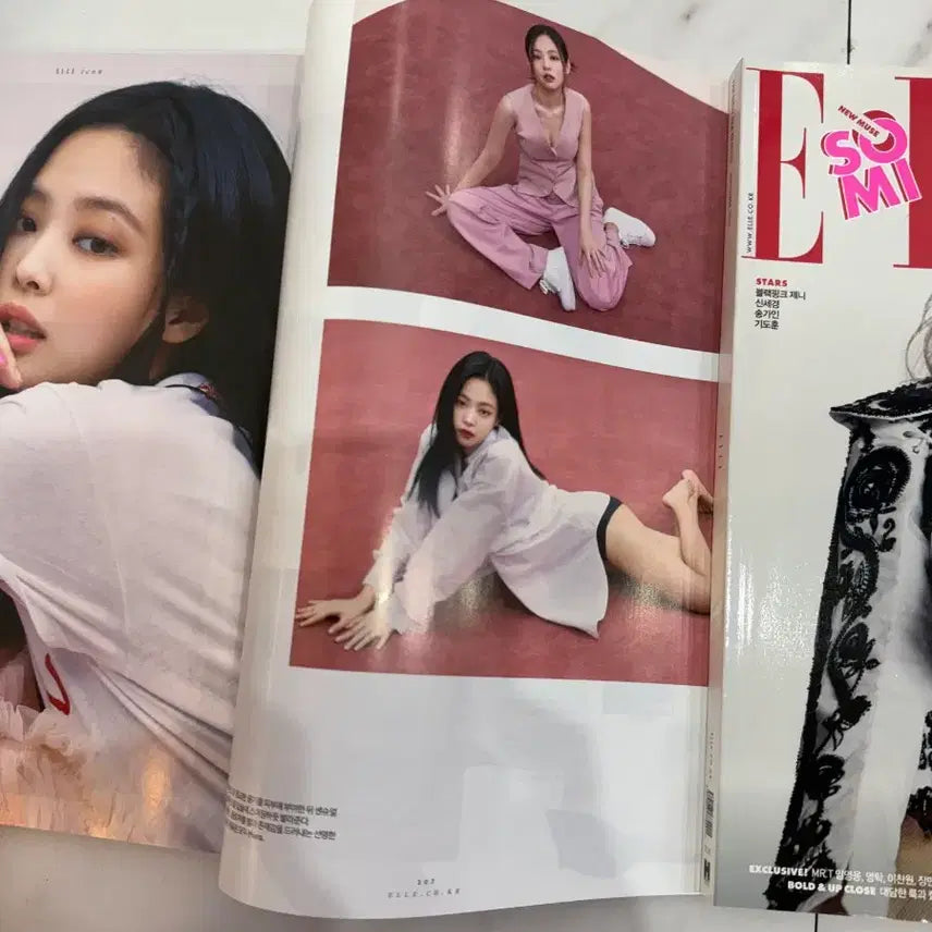 [BUNJANG] Elle Jennie & Somi Magazine Cover / 엘르 제니 화보 잡지 표지 전소미 송민호 택 블랙핑크