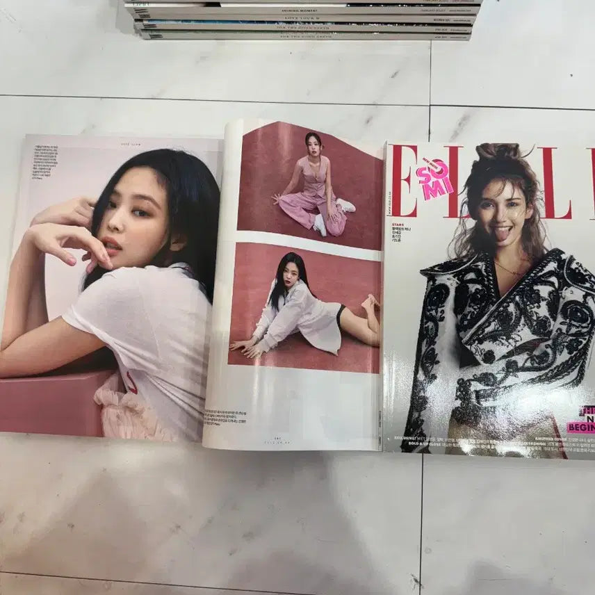 [BUNJANG] Elle Jennie & Somi Magazine Cover / 엘르 제니 화보 잡지 표지 전소미 송민호 택 블랙핑크