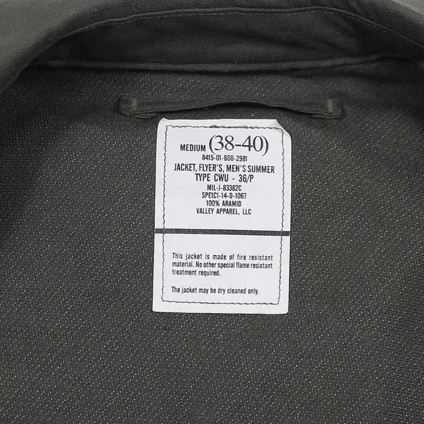 [BUNJANG] US Army CWU-36/P Flight Jacket / 2014 US Army 미군 CWU-36/P 플라이트 자켓 밀리터리