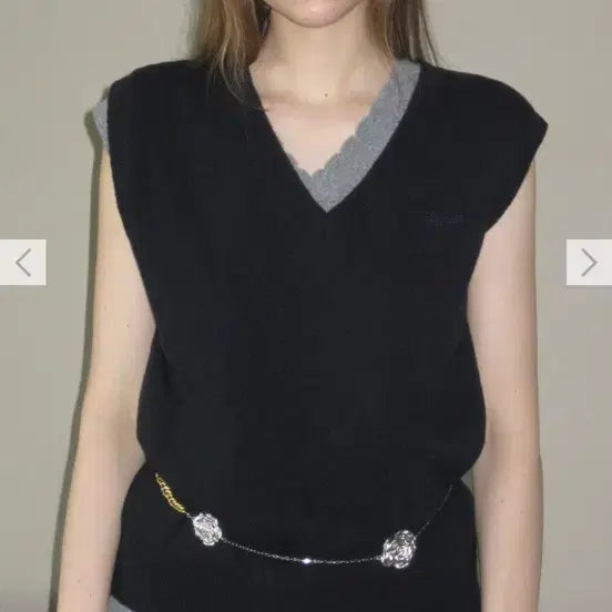 [BUNJANG] Sinoon Rose Chain Belt / 시눈 로즈 체인 벨트