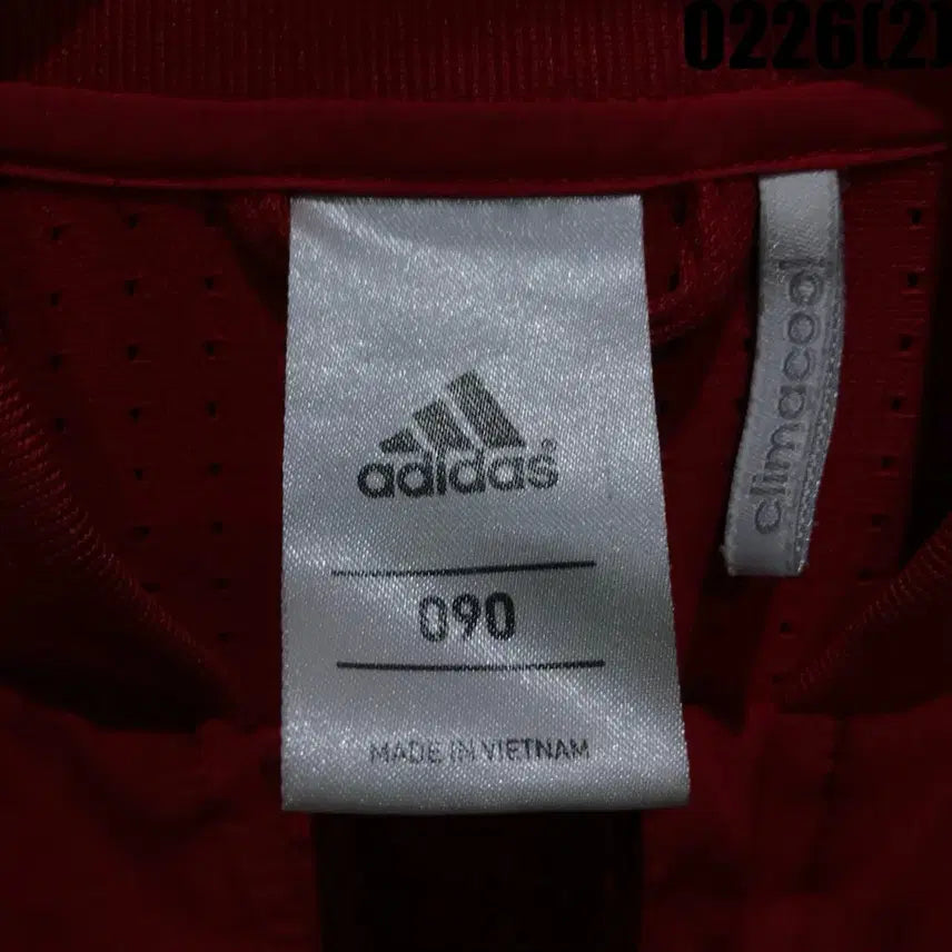 [BUNJANG] Adidas Red Windbreaker Jacket (S) / 아디다스 레드 바람막이 점퍼 s