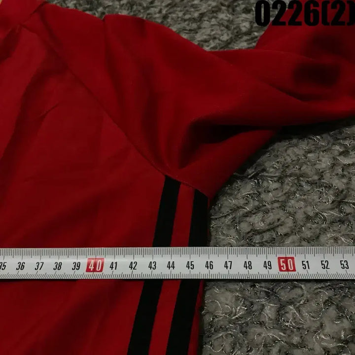 [BUNJANG] Adidas Red Windbreaker Jacket (S) / 아디다스 레드 바람막이 점퍼 s