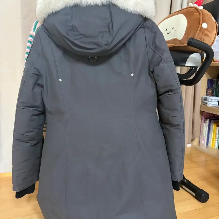 [BUNJANG] Moose Knuckles Stirling Grey Fur Trimmed Padded Jacket / 무스너클 스틸링 패딩 그레이 퍼 트리밍