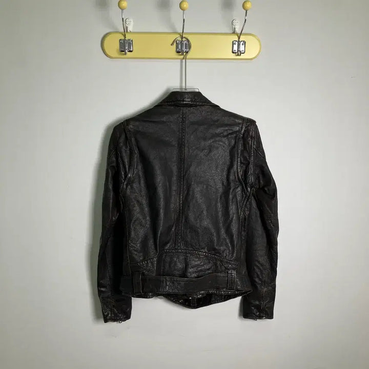 [BUNJANG] G.O.A Goat Leather Rider Jacket (Size S) / G.O.A 고아 에이징 고트 라이더 자켓 S