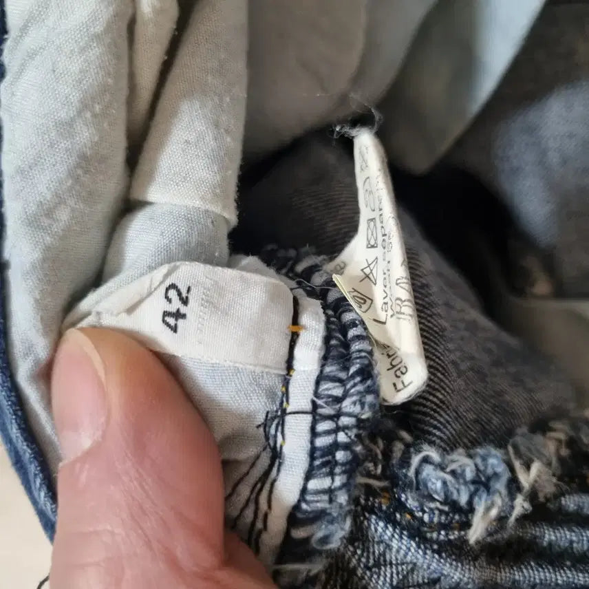 [BUNJANG] Balmain Biker Denim Jeans / 발망 남성 바이커 데님 청바지 42사이즈