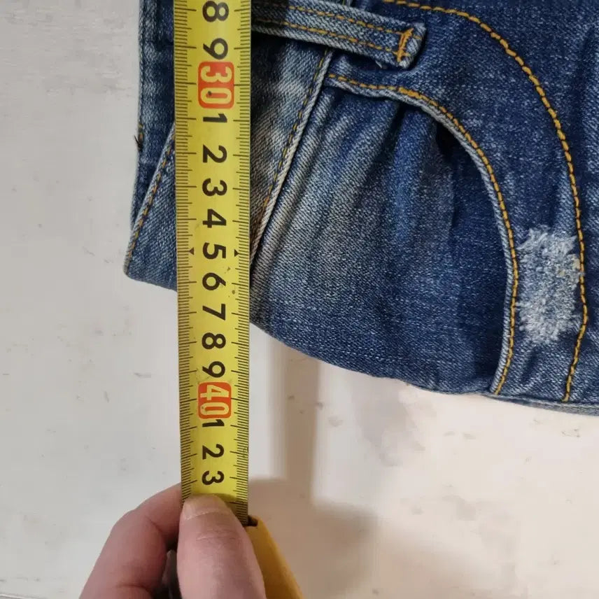 [BUNJANG] Balmain Biker Denim Jeans / 발망 남성 바이커 데님 청바지 42사이즈