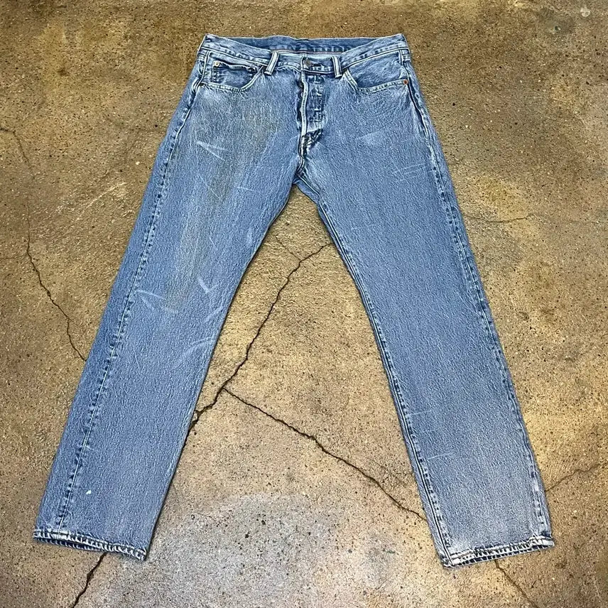 [BUNJANG] Levi's 501 Denim Jeans / 빈티지 리바이스 워싱 501 데님 청바지