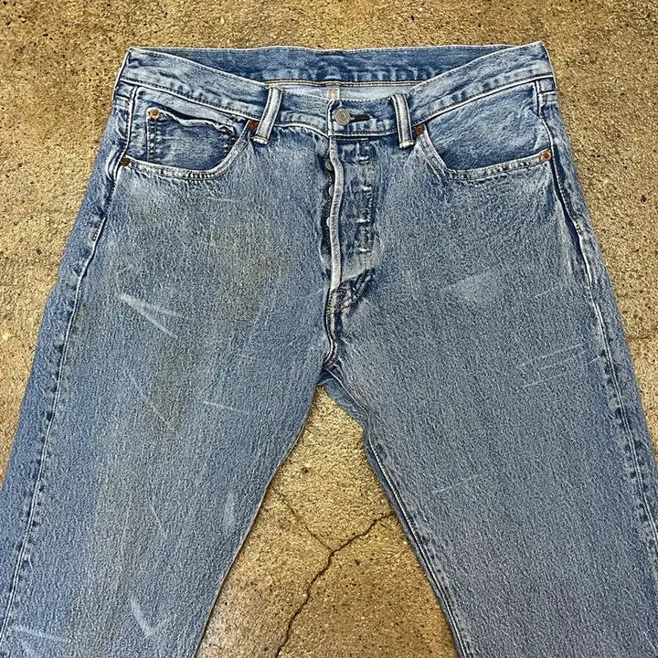 [BUNJANG] Levi's 501 Denim Jeans / 빈티지 리바이스 워싱 501 데님 청바지