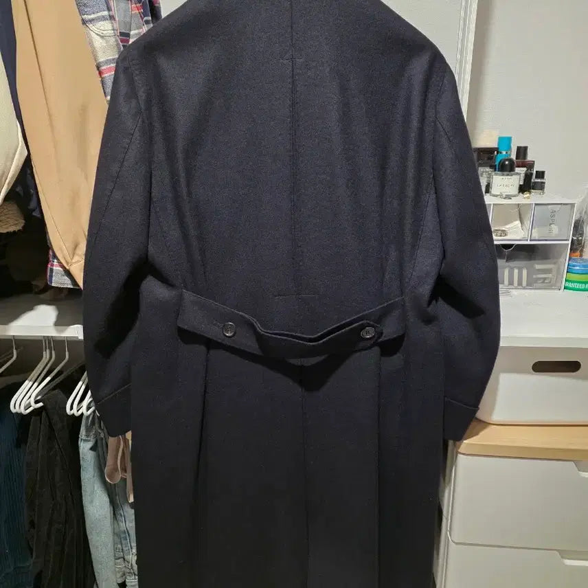 [BUNJANG] Ring Jacket Navy Double Coat / 링자켓 더블코트 네이비