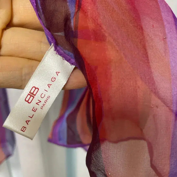 [BUNJANG] Balenciaga Silk Scarf / 일본백화점정품 발렌시아가 실크스카프