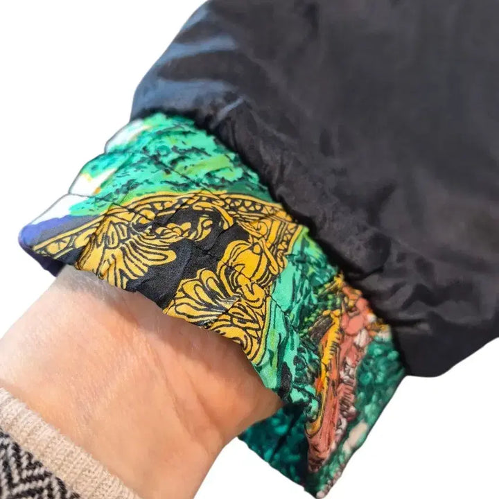 [BUNJANG] Vintage Style Black Short Jacket / 패턴 블랙 숏 자켓 빈티지 스타일